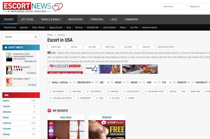 Escort News USA